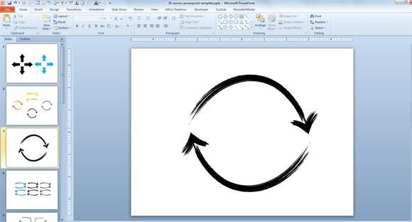How to Make Custom Diagrams for PowerPoint Presentations using Circular & Hand Drawn Arrows