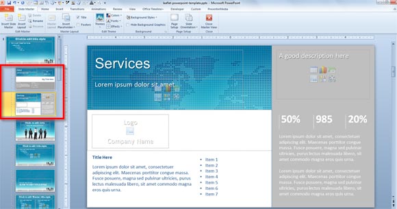 How To Make A Leaflet PowerPoint Template