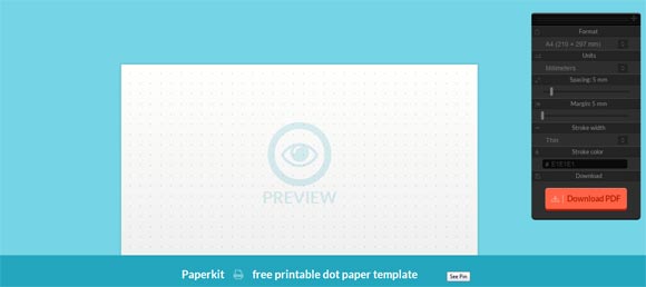 Generate Dotted Paper Online for Free with PaperKit