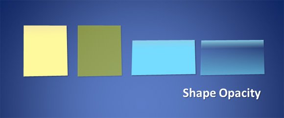 Adjusting Shape Opacity in PowerPoint 2010