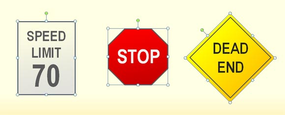 traffic symbols powerpoint