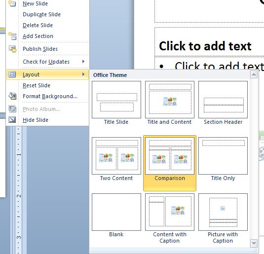 how to format text into two columns in powerpoint