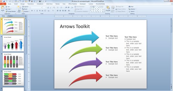 free arrow powerpoint ppt download