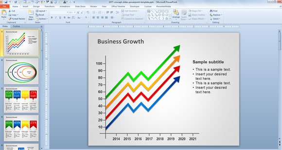 finance powerpoint concept slide design