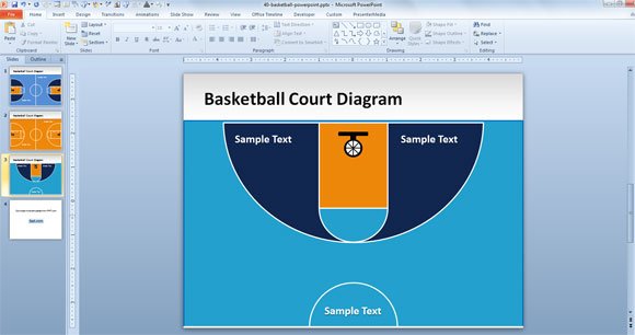 half Basketball Court