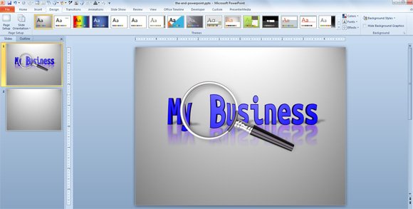 Make a Magnify Text Illustration Online for PowerPoint Presentations