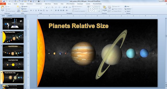 solar system animation free download