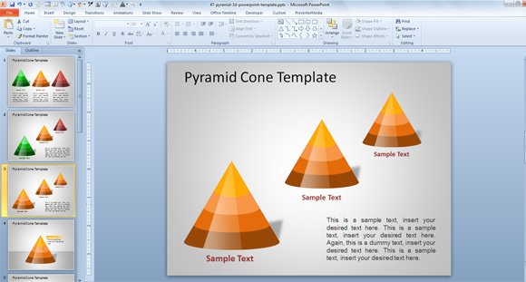 3d pyramid powerpoint