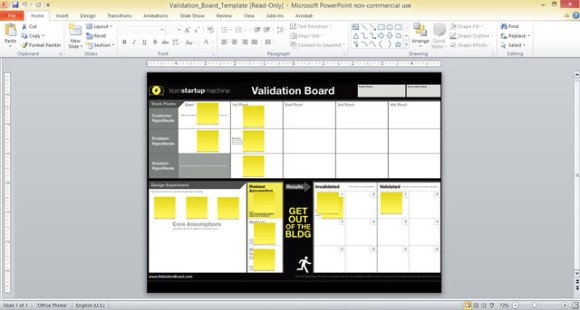 Free Validation Board Template for PowerPoint