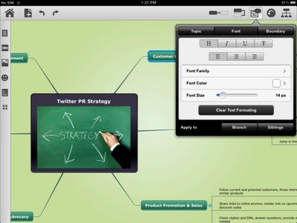 Mindomo for iPad