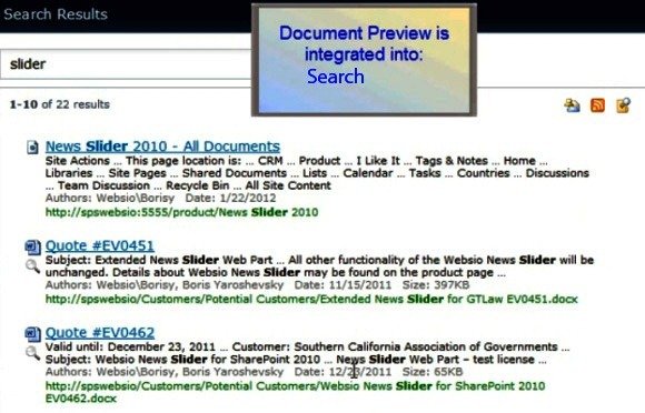SharePoint Document Search