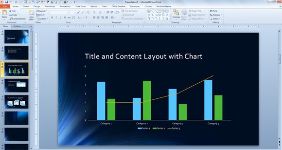 free chart example powerpoint 2013