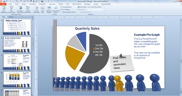 sales powerpoint template example