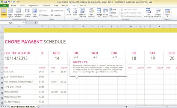 free-chore-payment-schedule-template-for-excel-2013-2