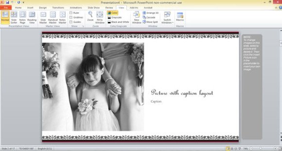 free wedding photo album template for powerpoint 2013 1