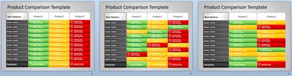 product comparison ppt template free download