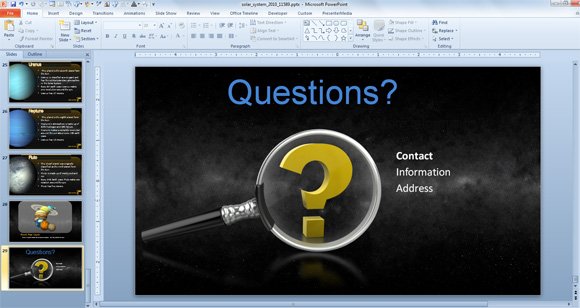 what is the last slide in a powerpoint presentation