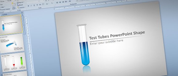 Free Test Tubes Shapes for PowerPoint