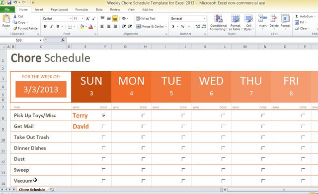 Chore List Template Free from cdn.free-power-point-templates.com