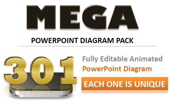 301 MEGA PowerPoint Presentation Diagrams Pack