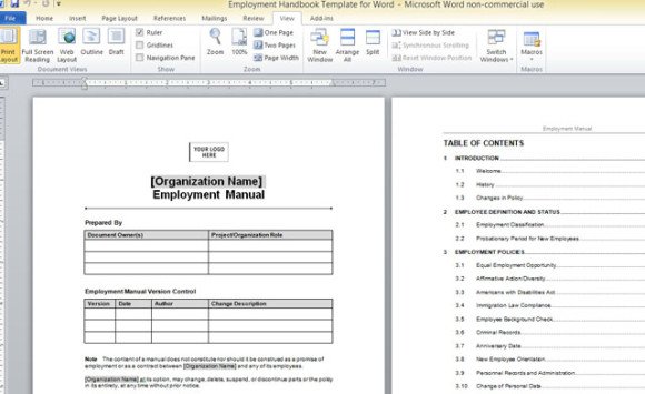 Template For Table Of Contents Word from cdn.free-power-point-templates.com