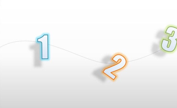Free Animated Gray PowerPoint Template With Moving Numbers
