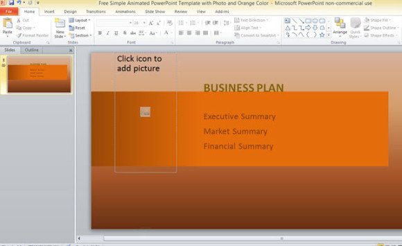 free-simple-animated-powerpoint-template-with-photo-and-orange-color-3