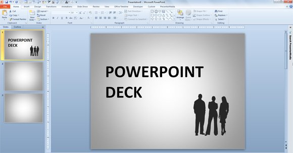 what does presentation deck means