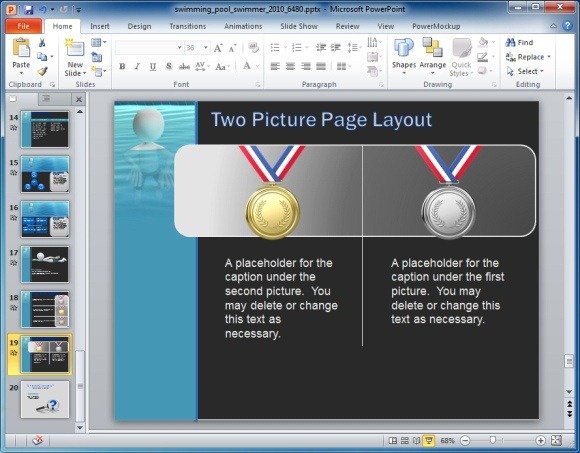 Create A Swimming Related Presentation in Minutes