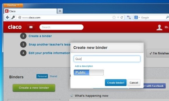 Create Binder