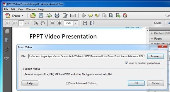 Select A Video From A Supported Format