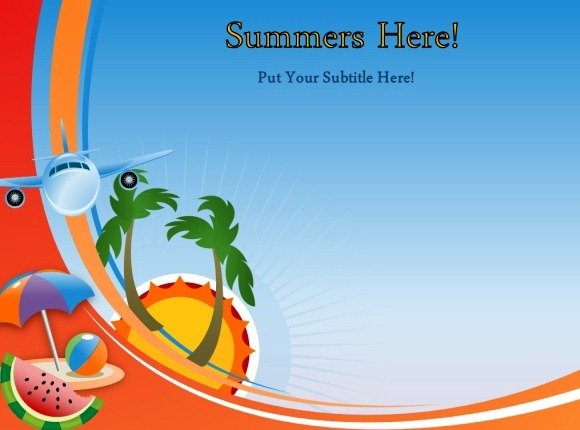 Summers Here PowerPoint Template