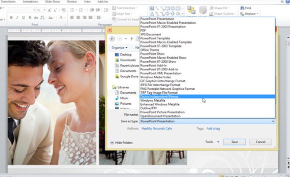 how to make powerpoint presentation as screensaver in windows 7