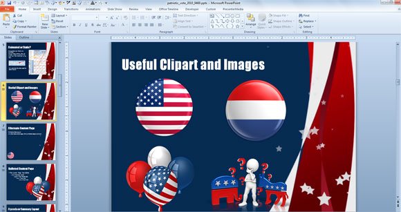 medal us powerpoint template independence day free background
