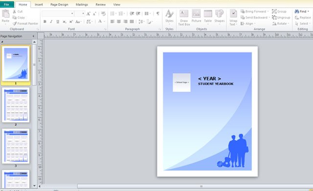 yearbook template powerpoint