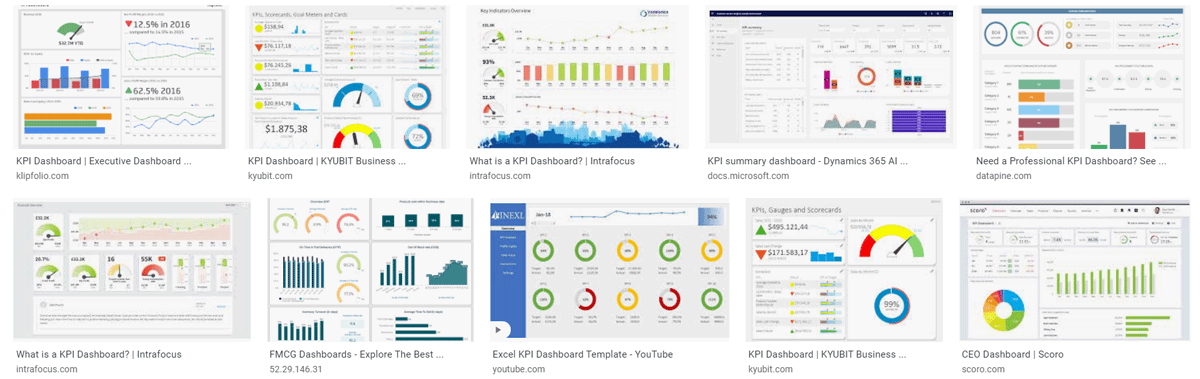 Infographic Project Dashboard - Example of SaaS dashboard designs with KPIs