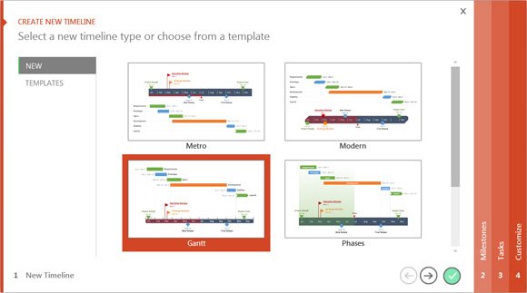 New timeline example for PowerPoint