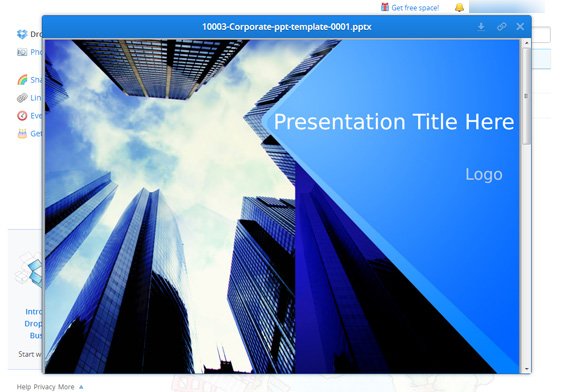 dropbox powerpoint corporate