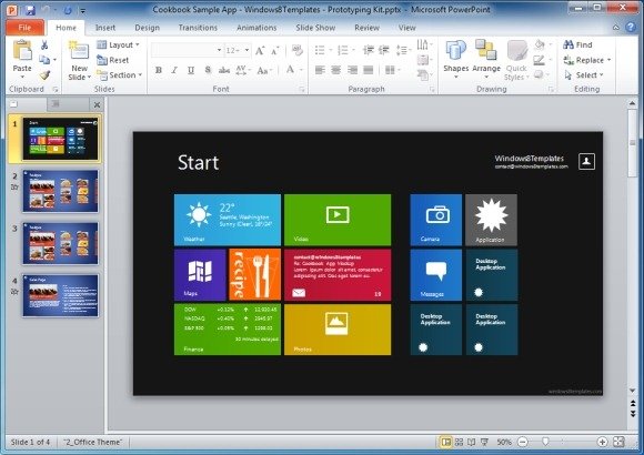 Download Windows 8 Powerpoint Templates To Create Modern Ui Prototypes
