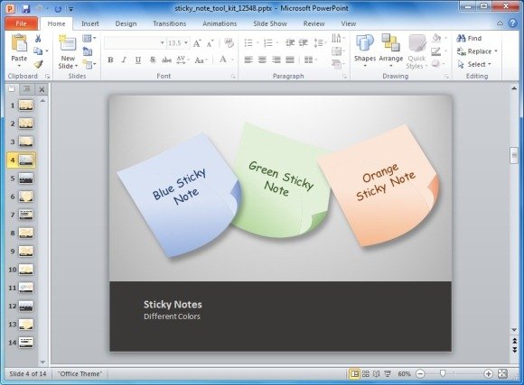 Animated Slides With Sticky Notes