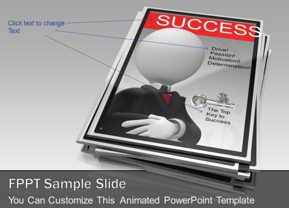 Example of magazine cover slide to help making the presentation more attractive.