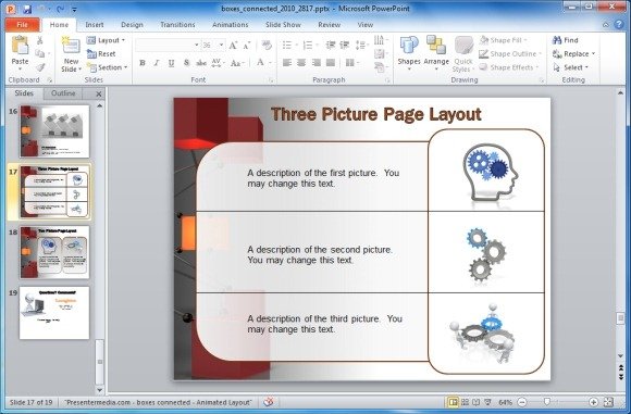 Different Page Layouts With Clipart