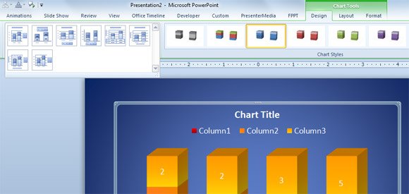 add title powerpoint 2010 layout