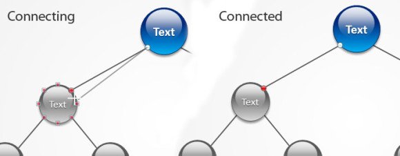Connected anchor in PowerPoint 2010