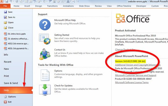 How to Know if the Installed MS Office is 64 bit or 32 bit