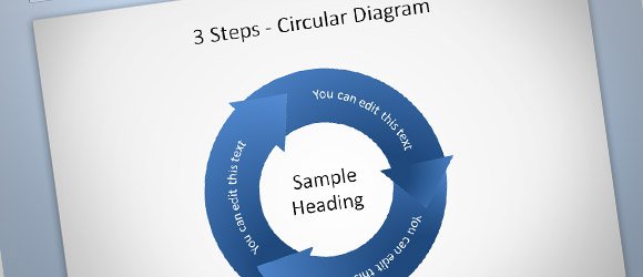 Example of PowerPoint curve text in a presentation diagram