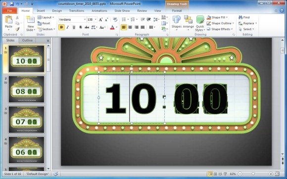 Edit Timer For Countdown PowerPoint Template
