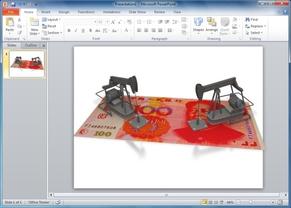 Oil Money China PowerPoint Animation