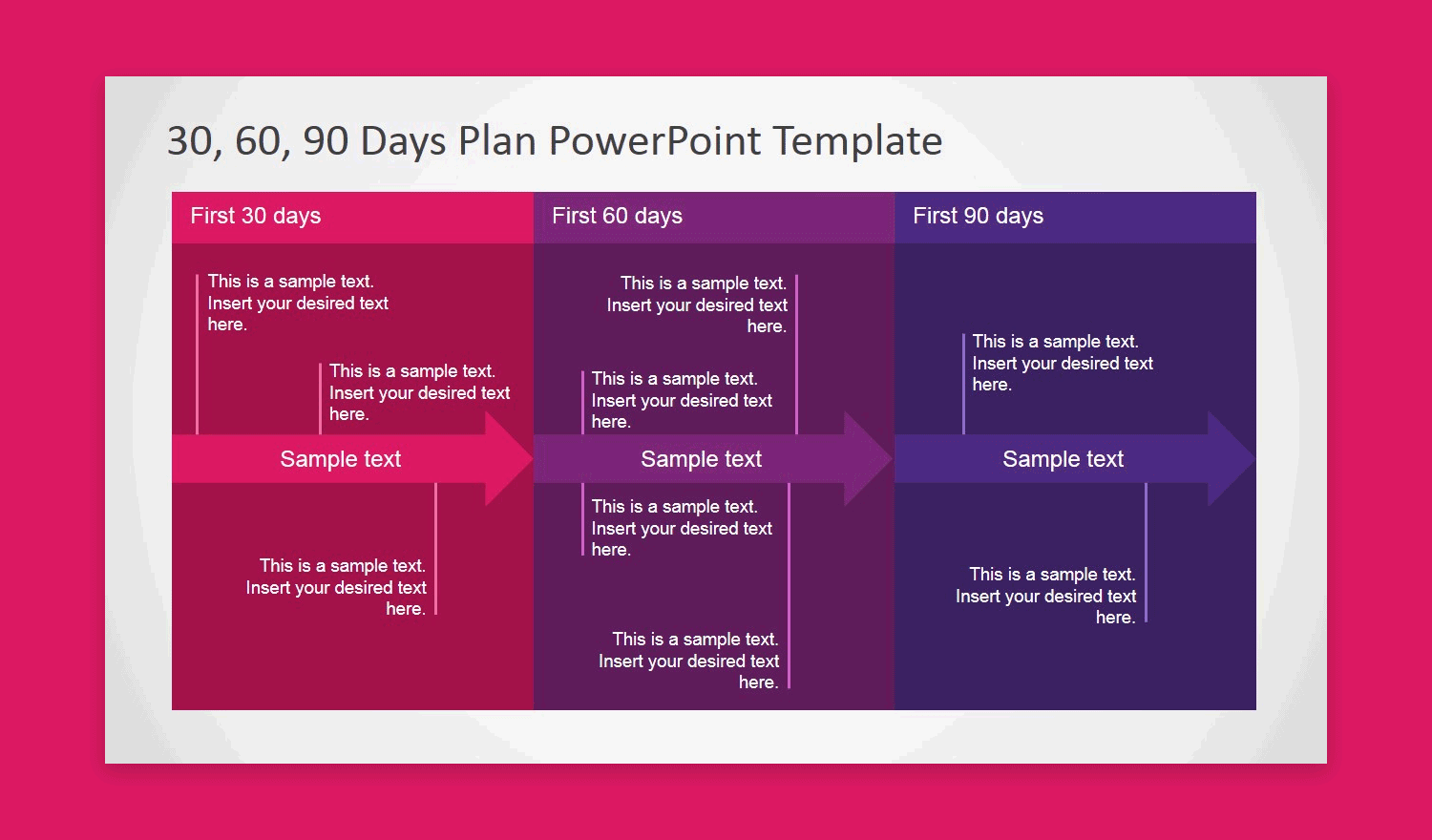 30 60 90 Day Plan Presentation Template