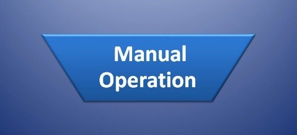 Manual Operation Symbol in Flow Chart